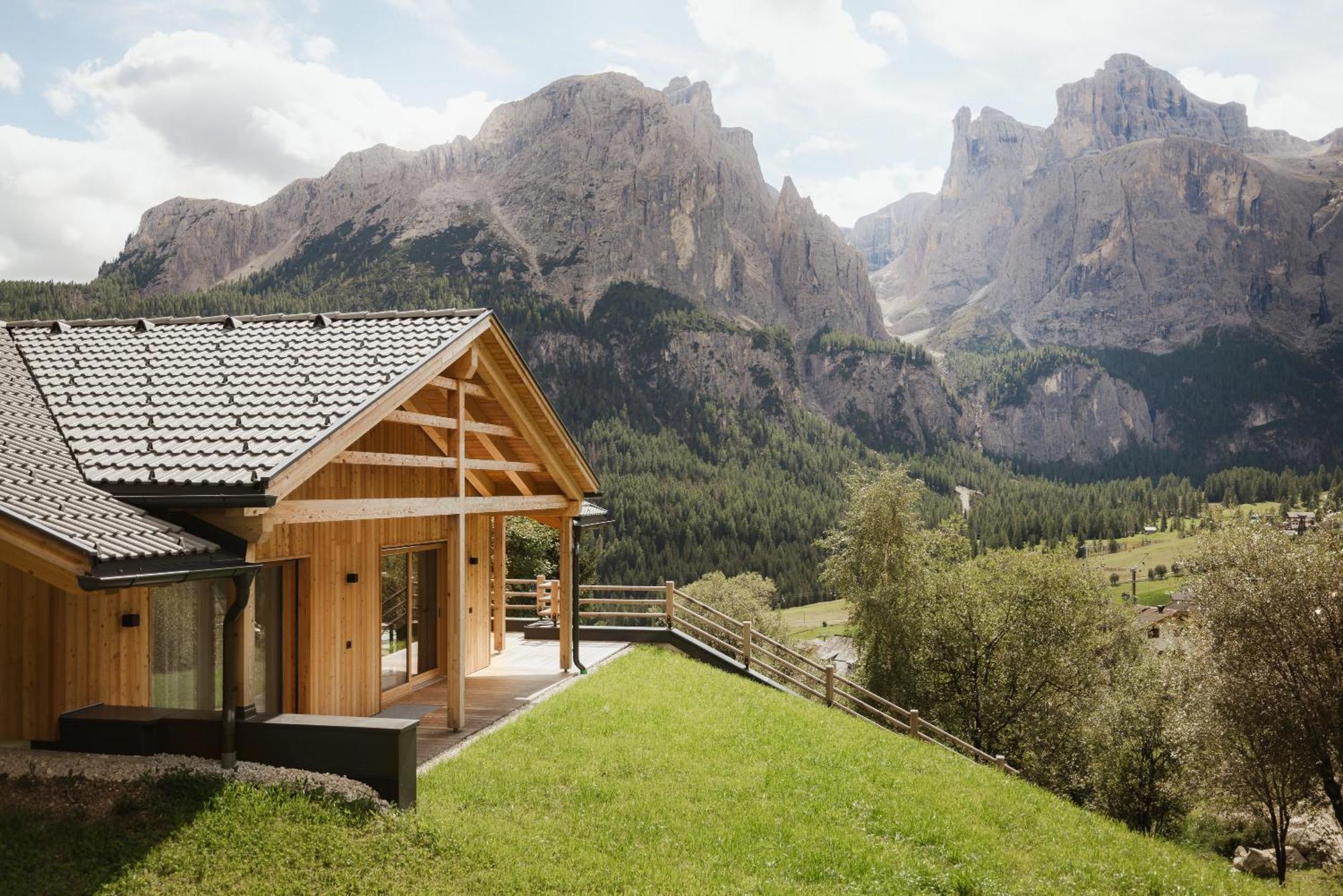 Chalet Laerchenhof Colfosco Buitenkant foto
