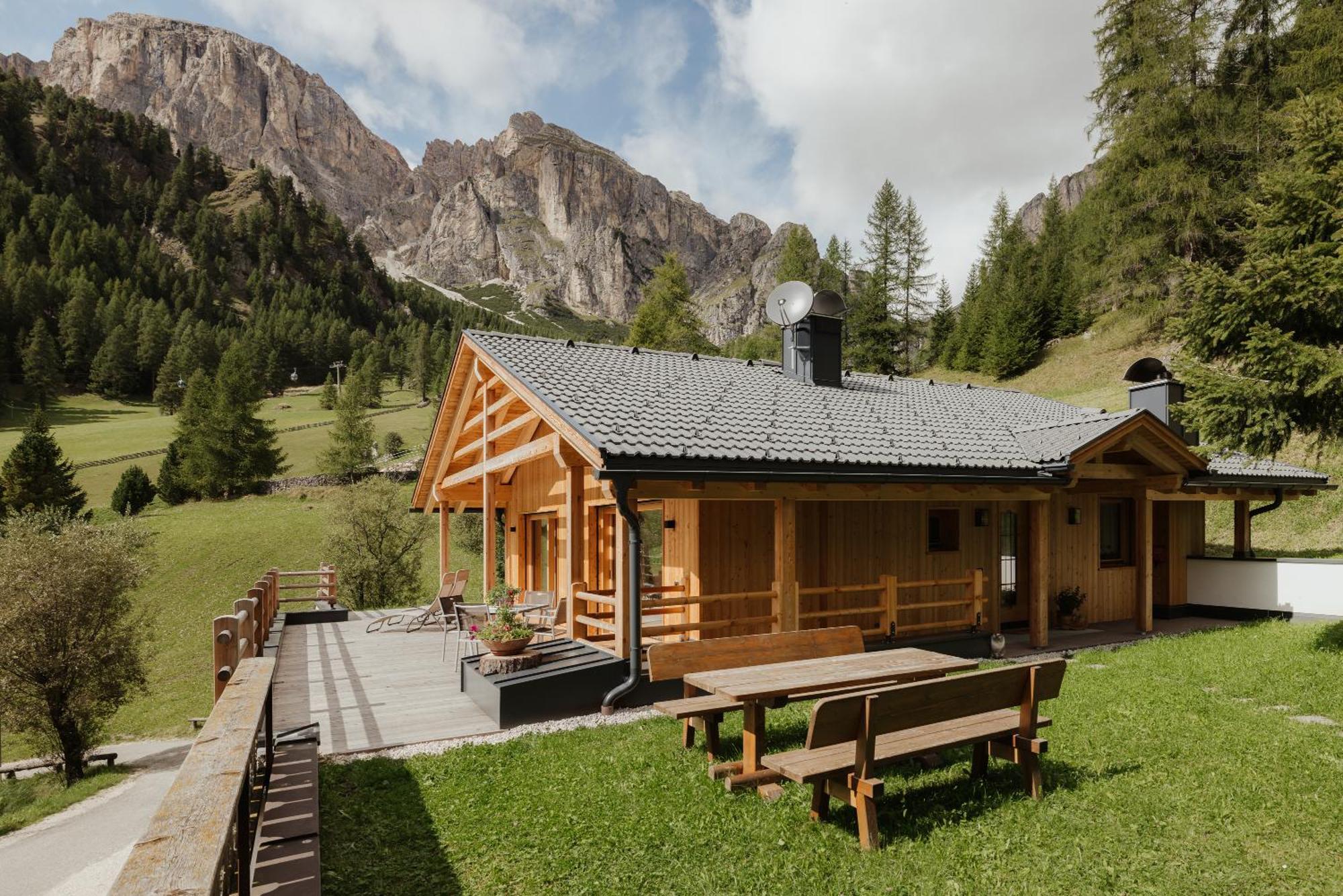 Chalet Laerchenhof Colfosco Buitenkant foto