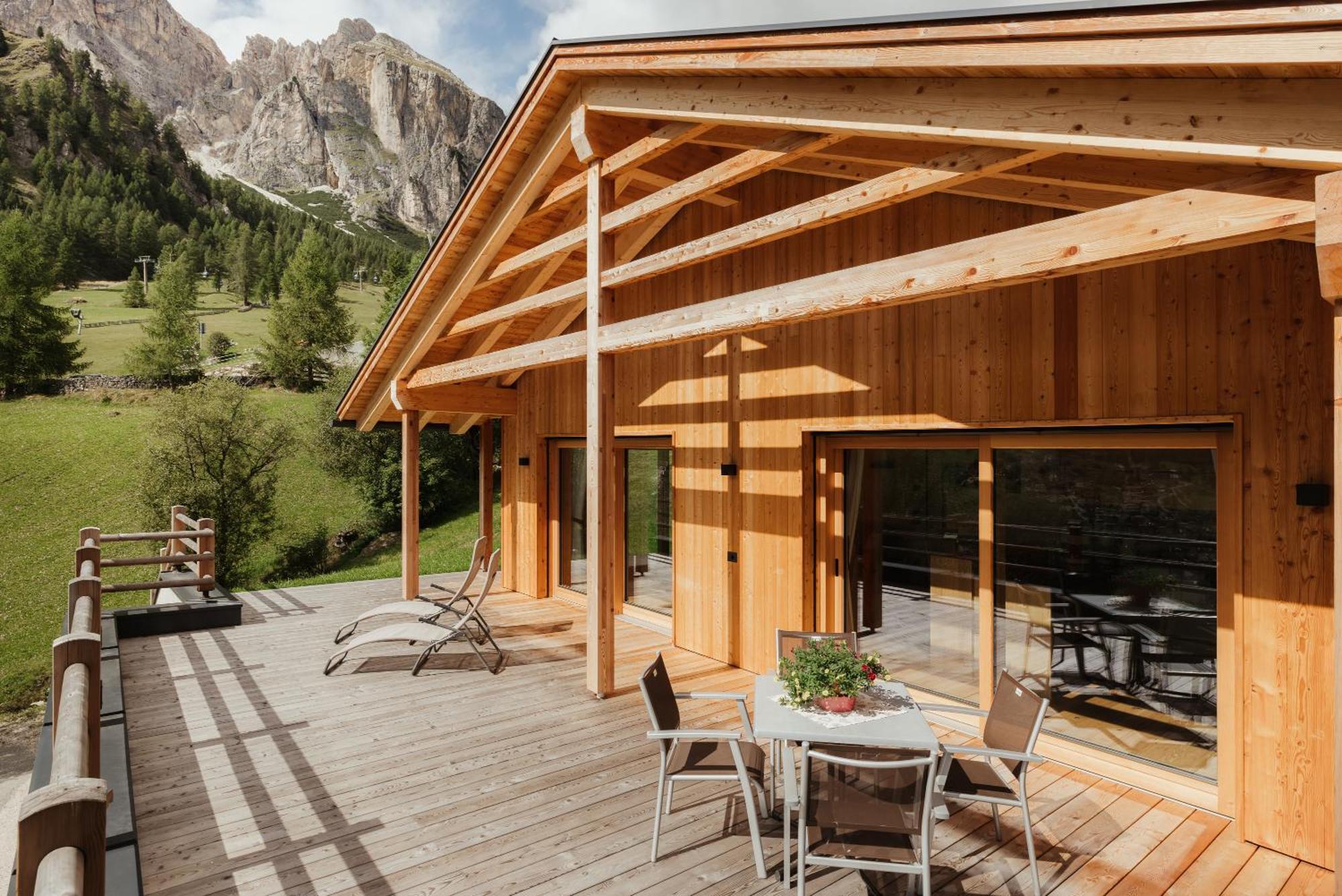 Chalet Laerchenhof Colfosco Buitenkant foto