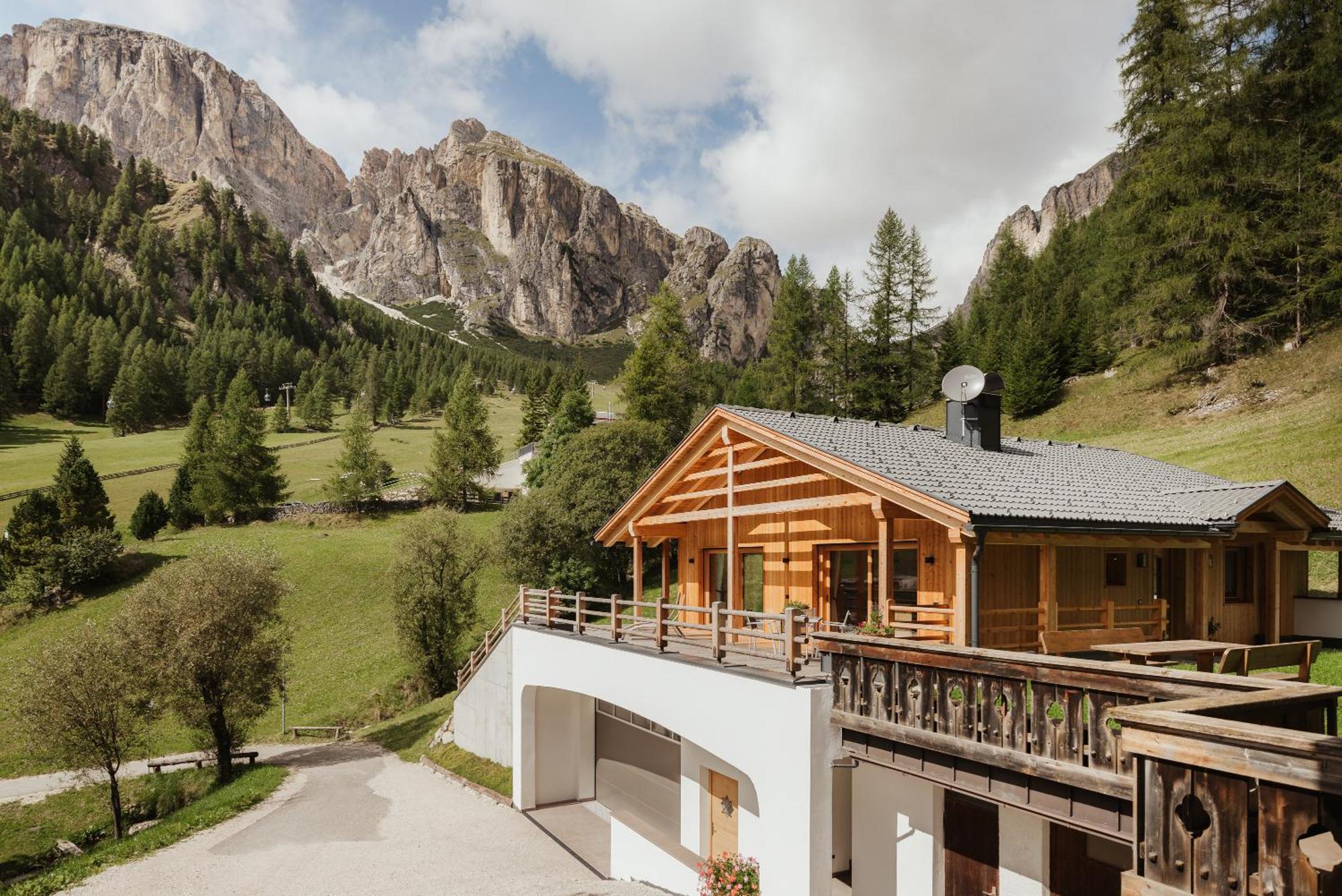 Chalet Laerchenhof Colfosco Buitenkant foto